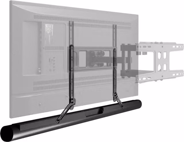 VonHaus Adjustable Universal Sound Bar Bracket - Black