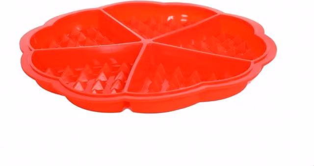Oypla Red Heart Shaped Silicone Non-Stick Muffin and Waffle Baking Tray