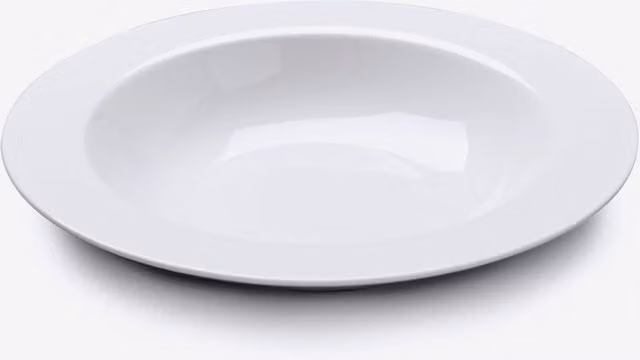 WM Bartleet & Sons White Porcelain Pasta Bowl