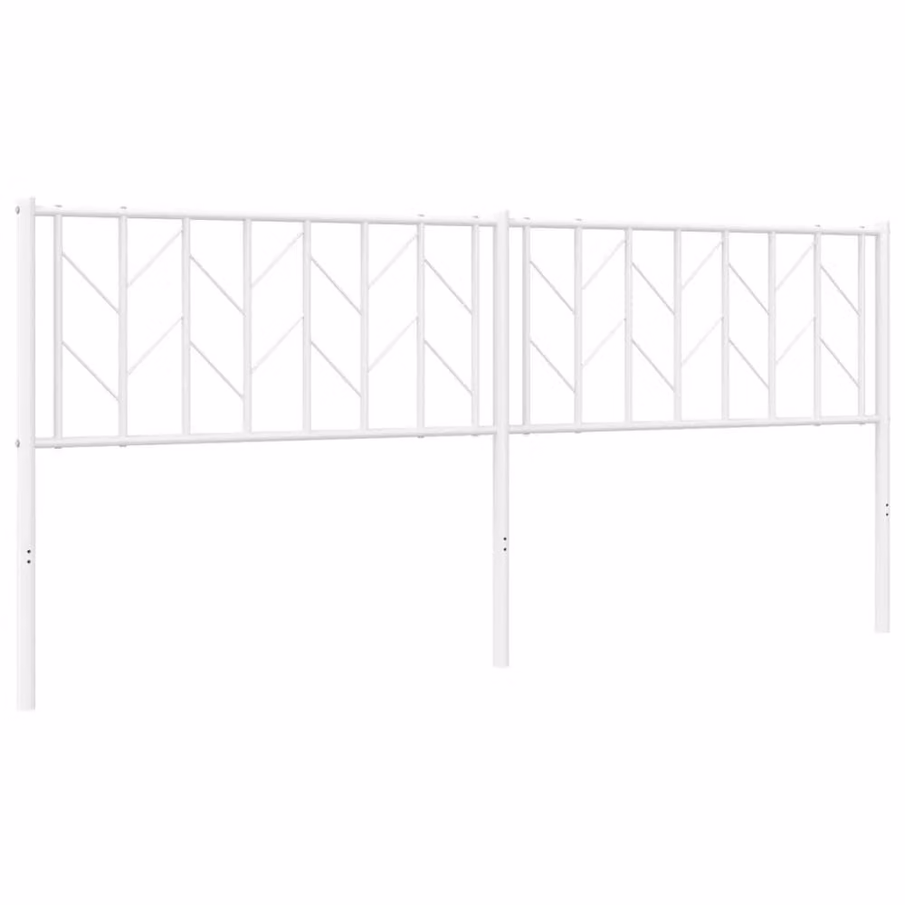 Berkfield Home Metal Headboard in White, Width: 193 cm – 2