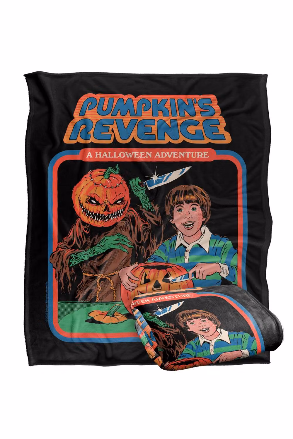 Steven Rhodes Pumpkins Revenge Silky Touch Super Soft Fleece Throw Blanket, Multicolour, W/D/H: 91 x 147 cm – 2