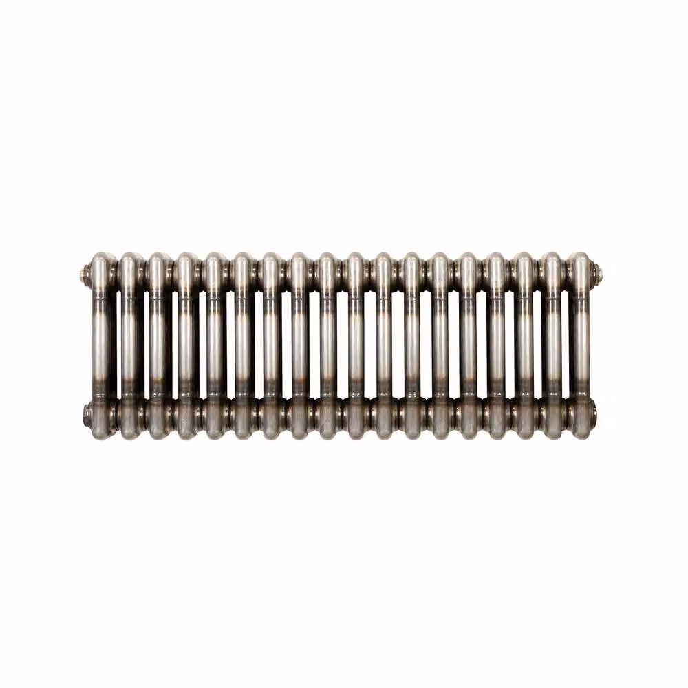 Monstershop Traditional 3 Column Steel Radiator in Silver, W: 30.0 cm, H: 65.0 cm – 2
