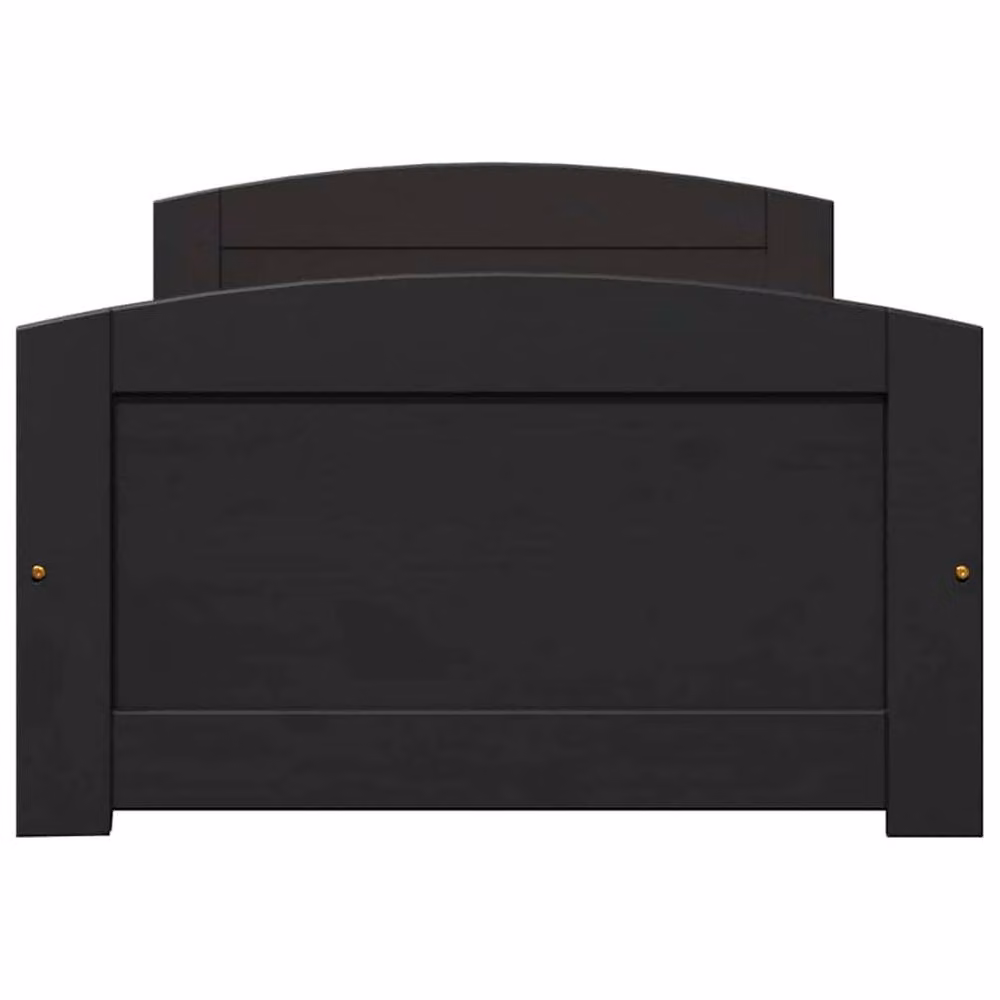 Berkfield Home IRUN Day Bed with 2 Drawers in Black Solid Pine Wood, W/D/H: 90 x 200 cm – 4