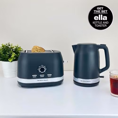 Hamilton Beach Ella Electric Kettle with Auto Shut Off, 1.7 l, Anthracite Grey – 7