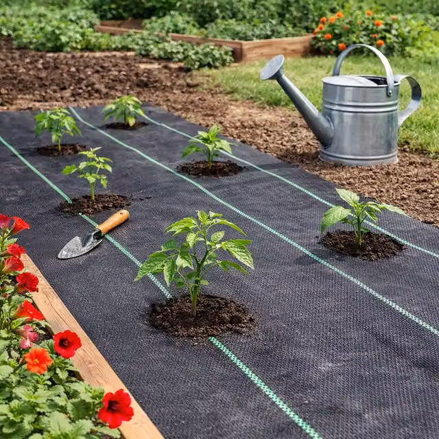 Marco Paul Heavy-Duty Black Weed Control Fabric Membrane, 100GSM, W: 2 m, L: 10 m – 1