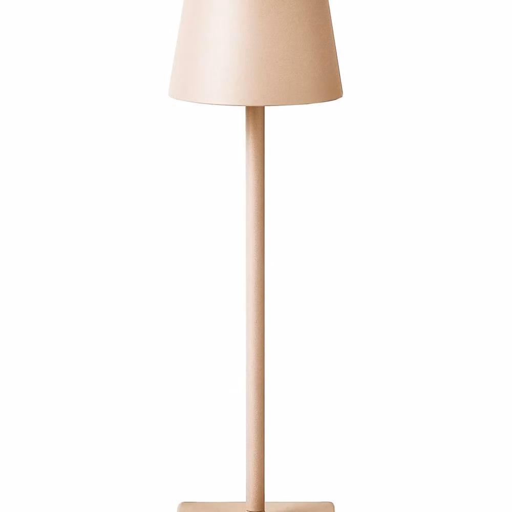 Wyld and Coco Beige Aluminium Table Lamp with Touch Dimmer and USB Charging, H 38 cm x W 10 cm x D 10 cm – 2