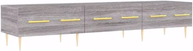 Berkfield Home Grey Sonoma TV Cabinet in Engineered Wood W/D/H: 150 x 36 x 30 cm – 1