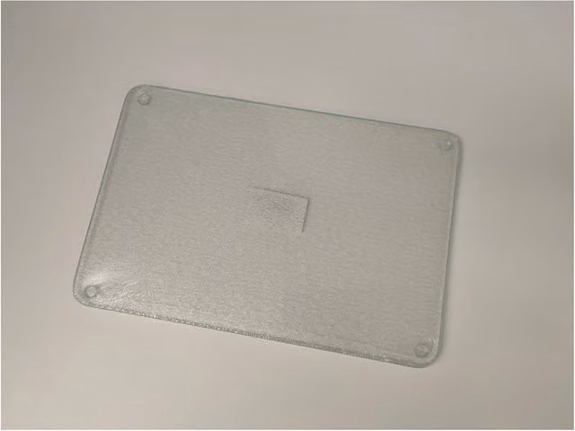 DEENZ Rectangular Tempered Glass Hob Cover and Worktop Saver in Frosted White
