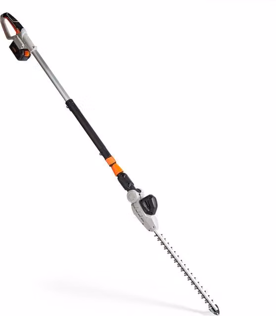VonHaus 40V Cordless Reciprocating Pole Hedge Trimmer with Rechargeable Battery in Grey
