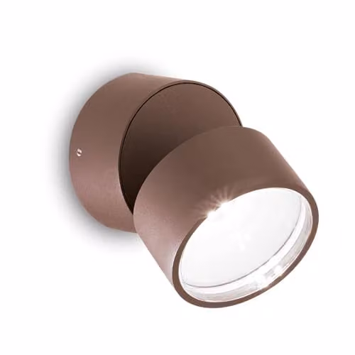Netlighting Omega Round Single Spotlight in Brown, IP54, 4000K