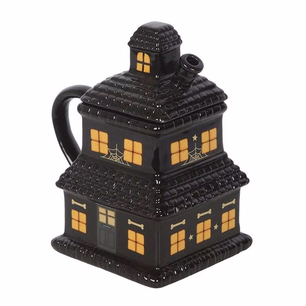 Uniqueful Black Haunted House Ceramic Mug, 550 ml – 2