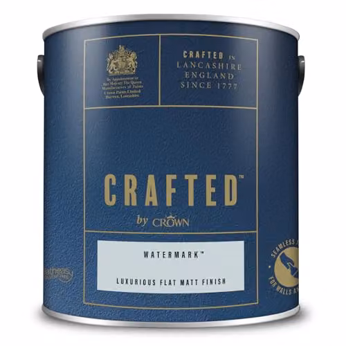 Crown Water-Based Matt Emulsion Paint in Blue Grey, 2.5L – 3