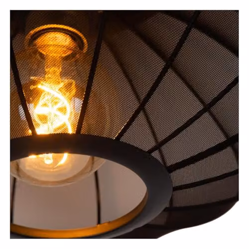Lucide Corina Black Pendant Light with Adjustable Height and Dimmable LED Support, Diameter: 50 cm – 3