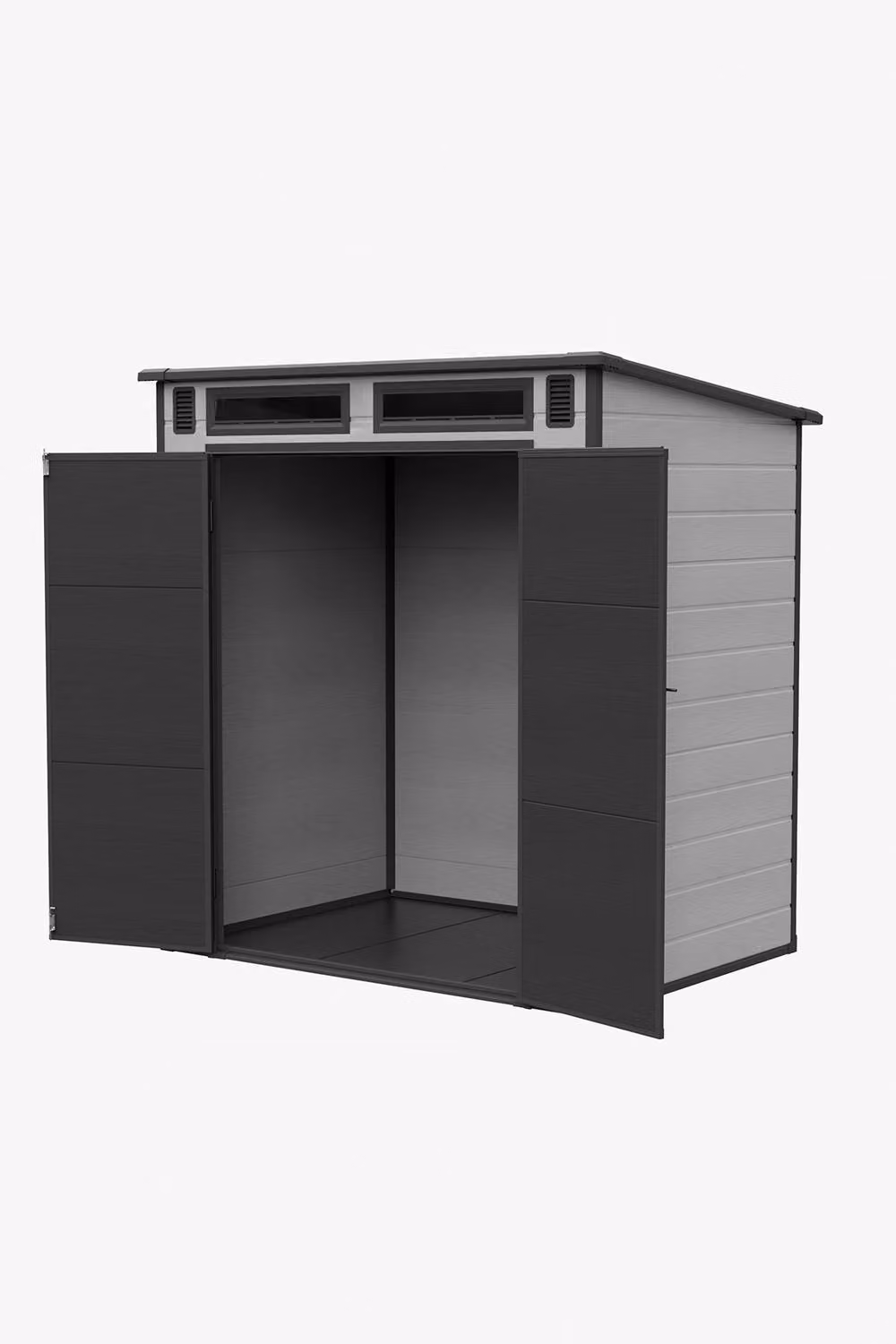 Living and Home Grey Pent Roof Outdoor Garden Tool Storage Shed with Double Doors – 5