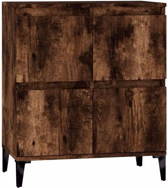 Berkfield Home Smoked Oak Sideboard in Brown, W/D/H: 60 x 35 x 70 cm