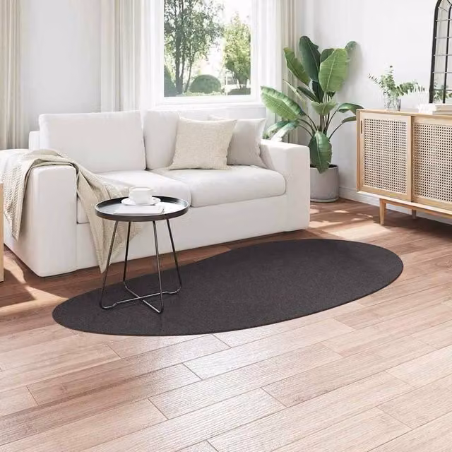 Berkfield Home Soft Area Rug in Anthracite, Polyester, Non-Slip, W: 100 cm x L: 200 cm