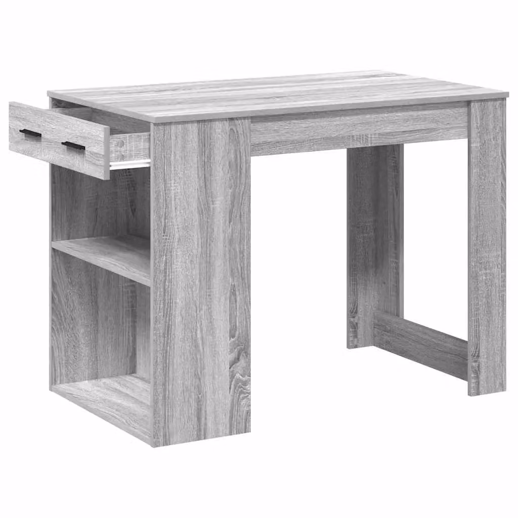 Berkfield Home Modern Writing Desk in Grey Sonoma, W/D/H: 102 x 62 x 77.5 cm – 3