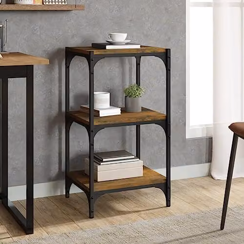 vidaXL Industrial Book Cabinet in Brown, W/D/H: 40 x 33 x 70.5 cm – 2