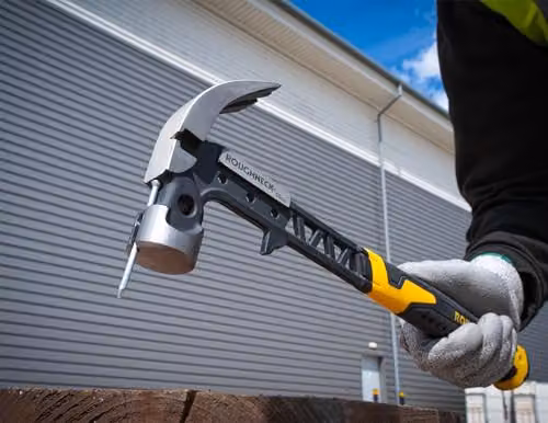 Roughneck Gorilla V-Series Claw Framing Hammer, 454g, Yellow and Black – 3