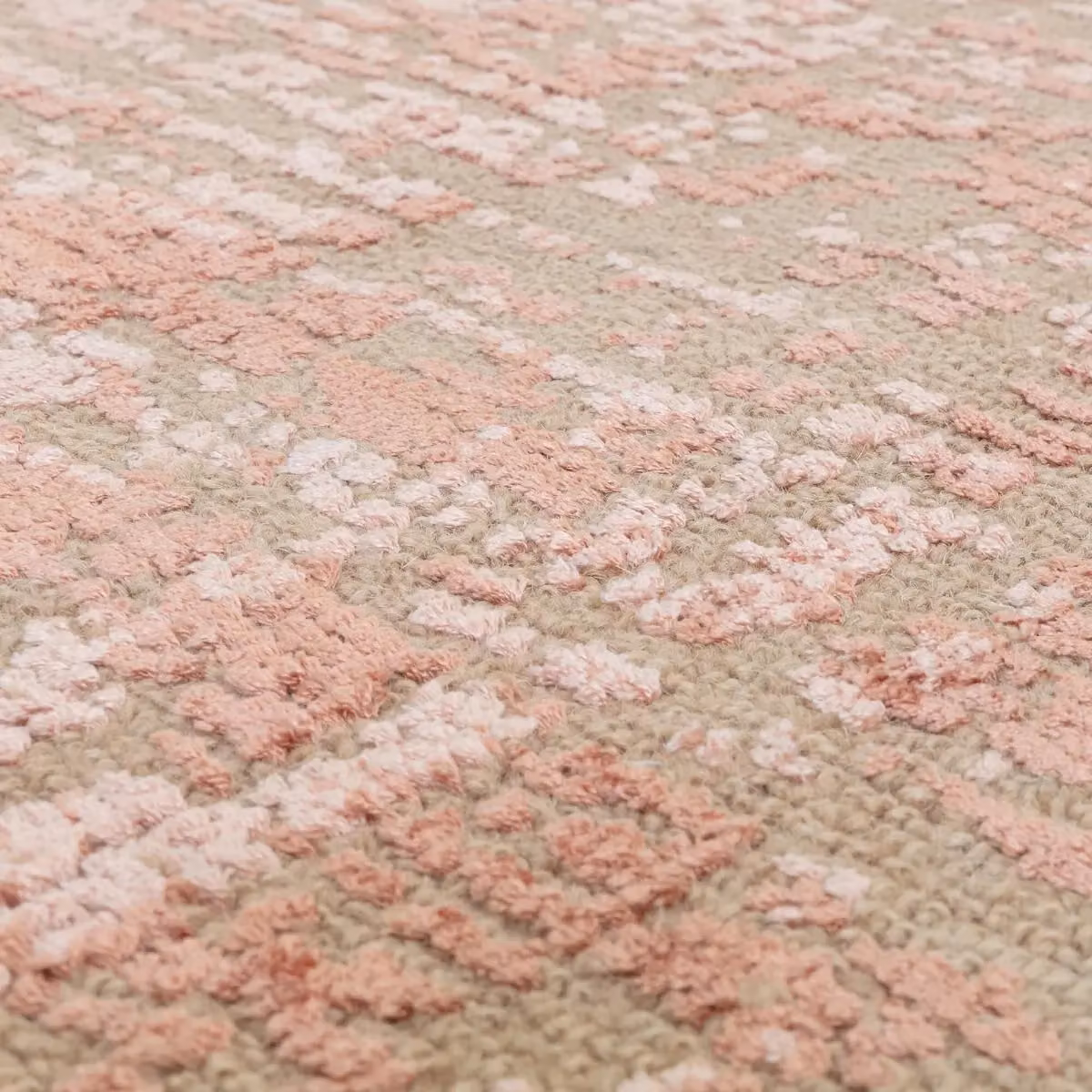 The Rug Shop UK Orange Modern Abstract Machine Woven Area Rug W: 160 cm, D: 230 cm
