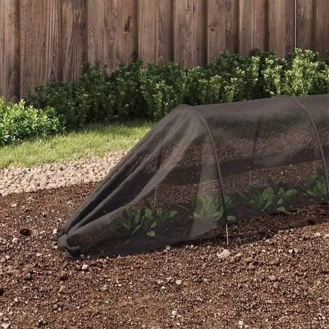 Berkfield Home Netting Tunnel in Black, Steel and Polyethylene, W/D/H: 300 x 50 x 48.5 cm – 1
