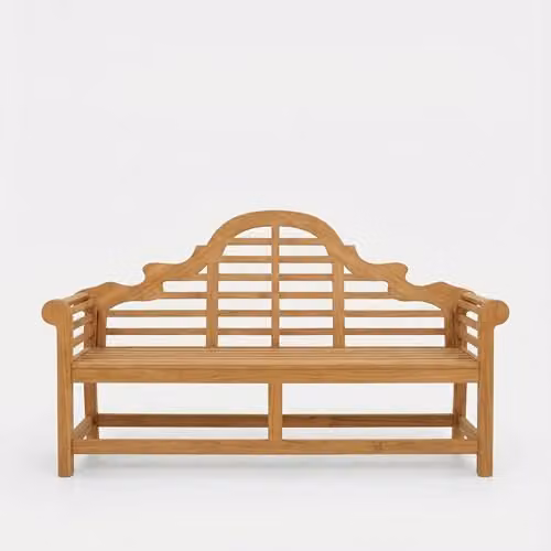 Royalcraft Ciara 3-Seater Classic Acacia Wood Garden Bench in Natural Brown, W/D/H: 180 x 90 x 53 cm – 1
