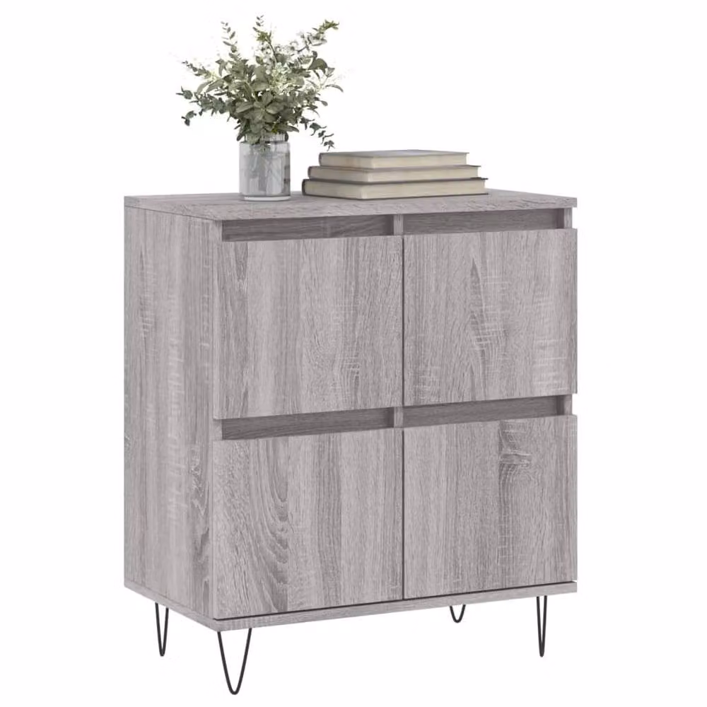 Berkfield Home Modern Grey Sonoma Sideboard, W/D/H: 60 x 35 x 70 cm – 2