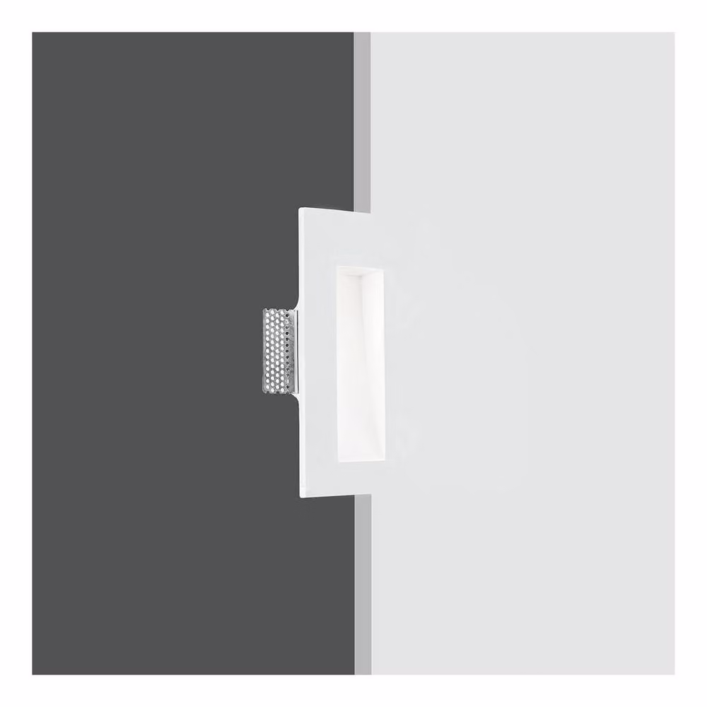 Netlighting ARIEL White Recessed Wall Light W/D/H: 11 x 24.5 x 5.5 cm – 2