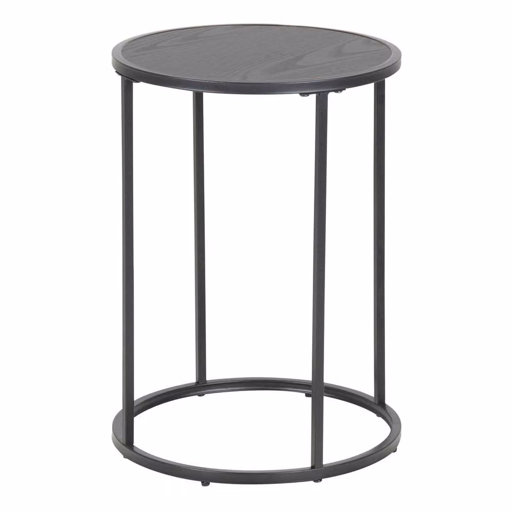 Wyld Haus El Paso Small Round Side Table in Matt Black Metal – 3