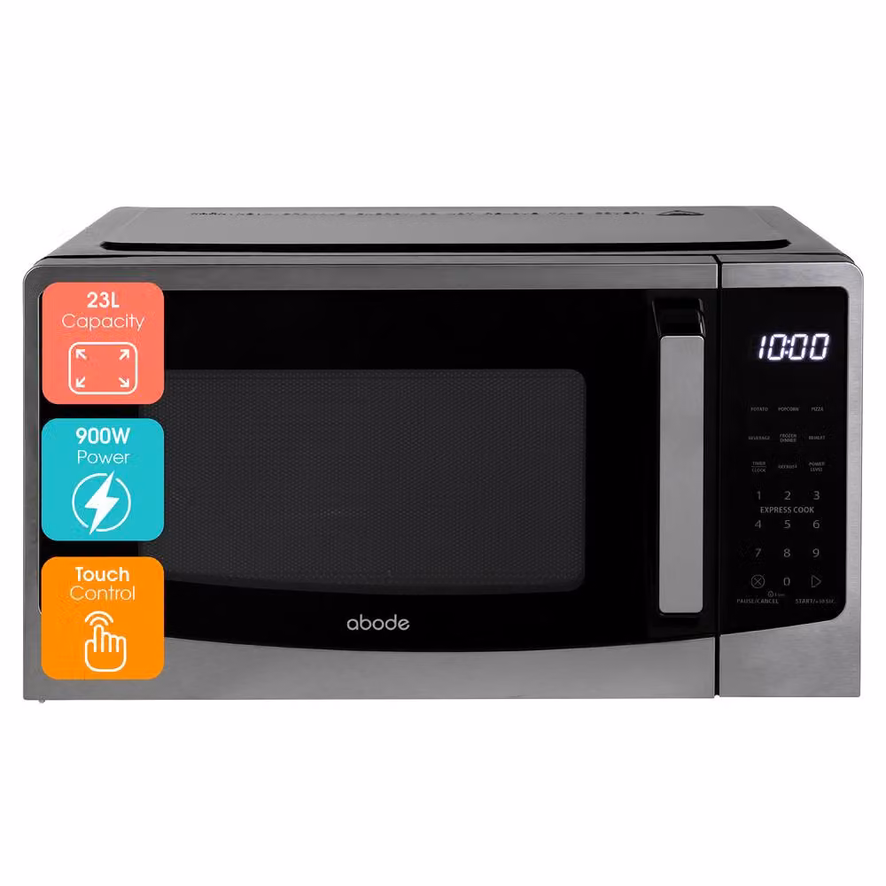 Abode AMT2304B Digital Solo Microwave with Touch Control, 900W, 23L, Black – 3