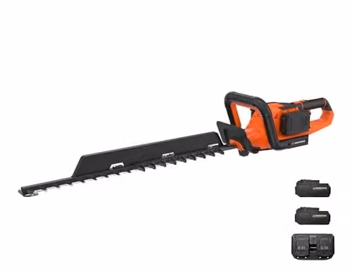 Yard Force CR20 Cordless Reciprocating Hedge Trimmer in Orange with Rechargeable Battery