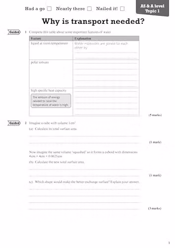Pearson Education Salters Nuffield AS/A Level Biology A Revision Workbook for 2026 and 2027 Exams – 3