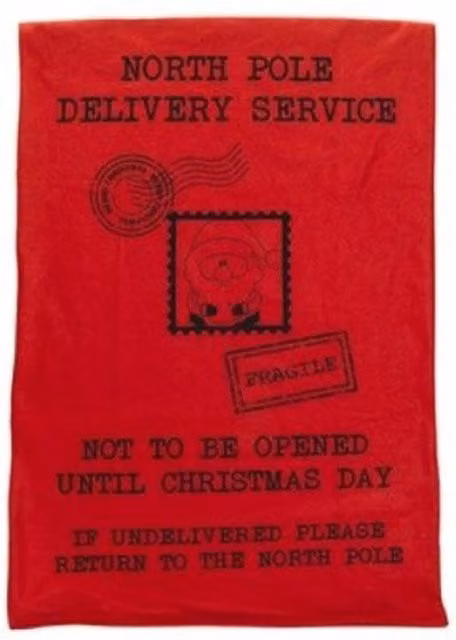 KDMD Jumbo Red Felt Christmas Sack 2 Pack, W: 60 cm, H: 90 cm – 1