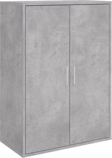 Berkfield Home Concrete Grey Sideboard in MDF, W/D/H: 60 x 31 x 84 cm
