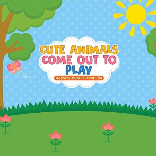 Educando Kids Cute Animals Come Out to Play Activity Book, Multicolour, W: 21.59 cm, H: 21.59 cm