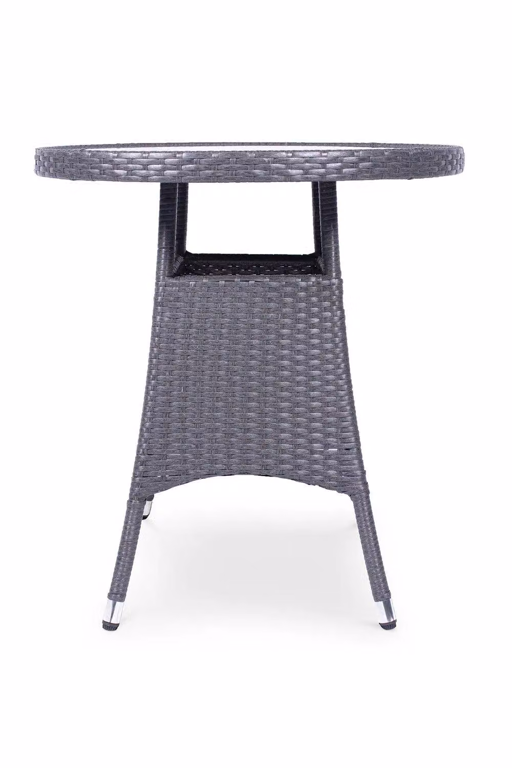 Royalcraft Malaga 3 Piece Round Bistro Set in Slate Grey with Cushions, H73 x W70 x L70 cm – 2