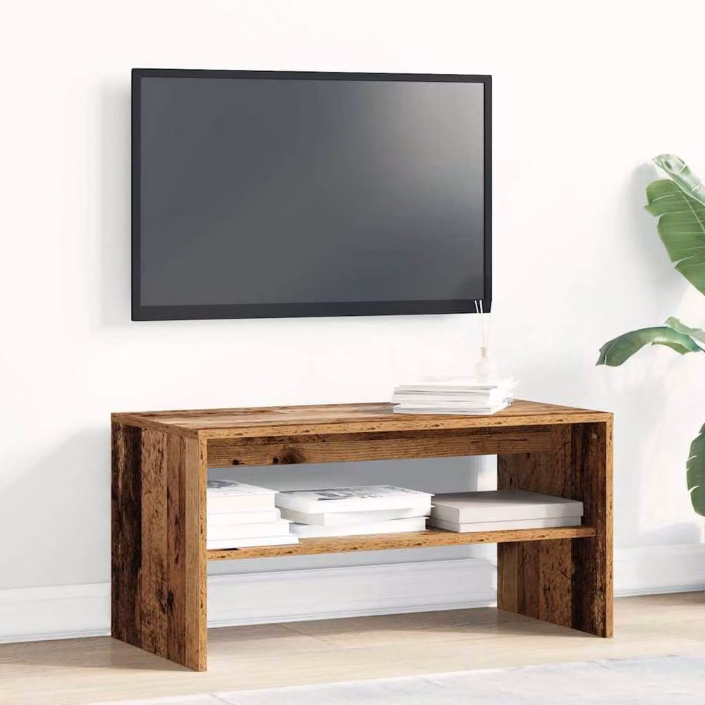 Berkfield Home Rustic TV Cabinet in Brown, W/D/H: 80 x 40 x 40 cm – 4