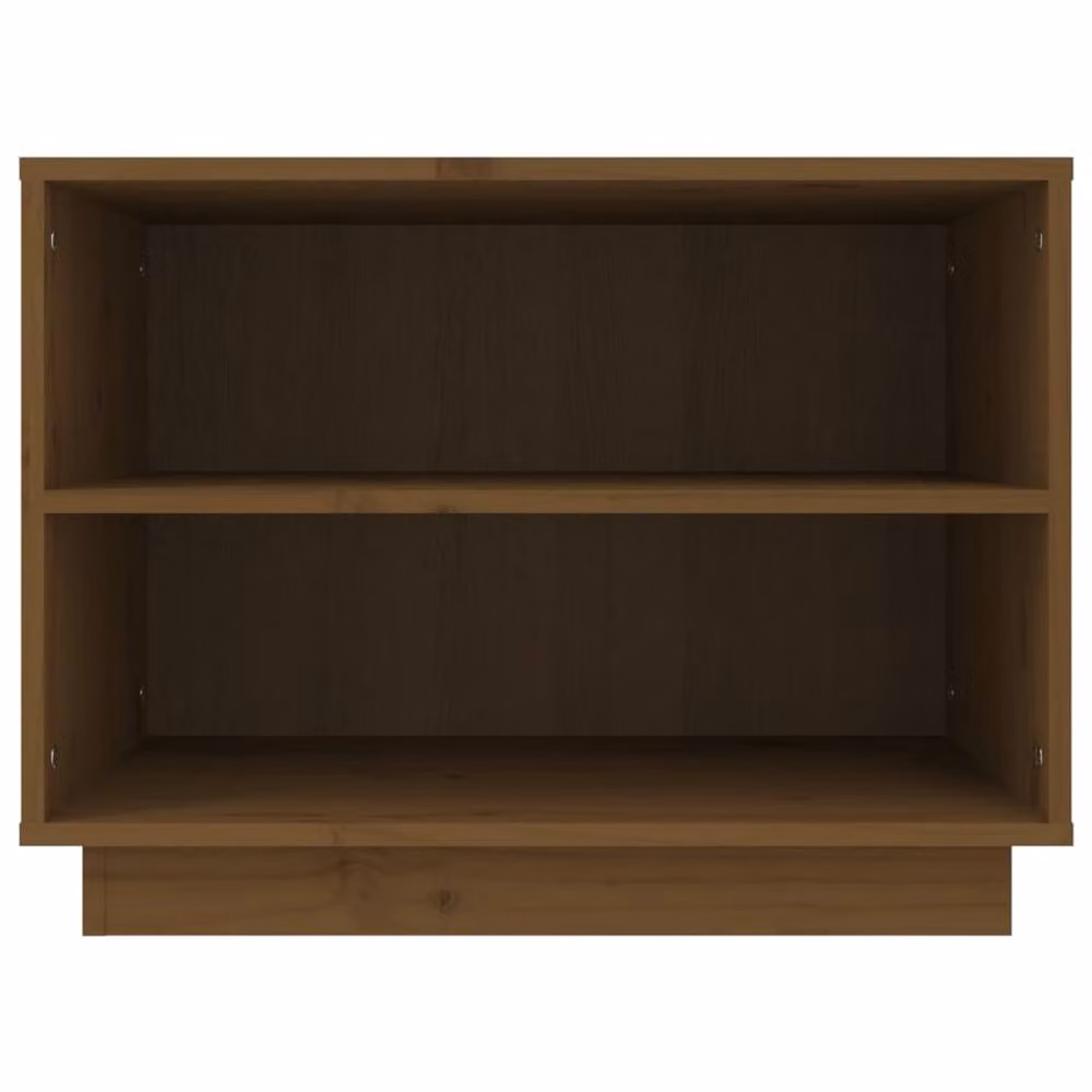 Berkfield Home Solid Wood Pine Shoe Cabinet in Honey Brown, W: 60 cm, D: 34 cm, H: 45 cm – 4