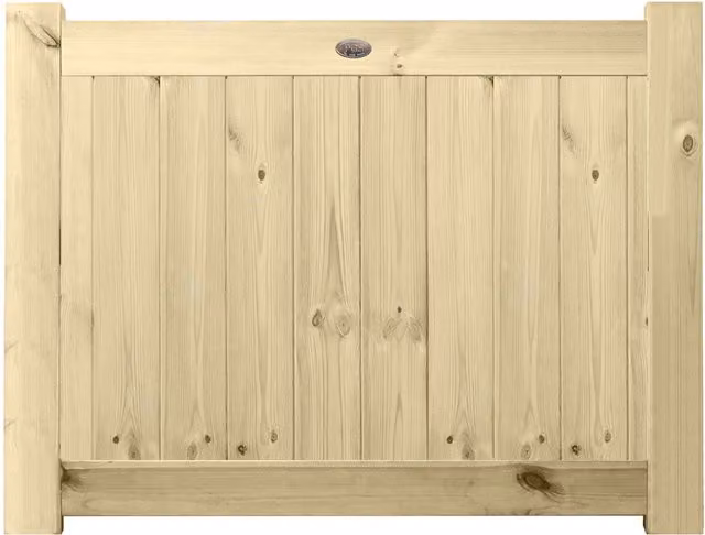 Premier Garden Supplies URBAN Interlocked Tongue Groove Pressure Treated Tanalised Garden Gate with Fully Boarded Top, Width: 90 cm