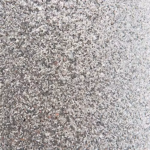 ValueLights Bonita Silver Glitter Ceiling Pendant Light Shade with Transparent Crystal Droplets, Diameter: 28 cm – 3
