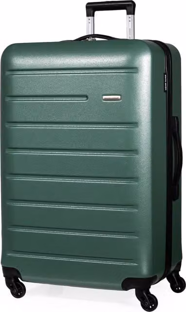Pierre Cardin Voyager Large Hard Shell Lightweight 4 Wheel Travel Suitcase in Green