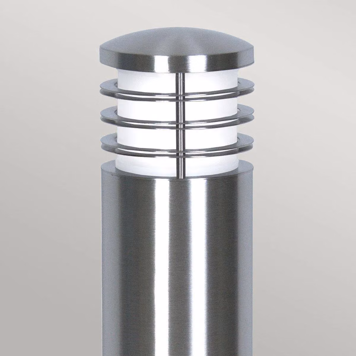 Netlighting Sandbanks Grey Stainless Steel Outdoor Bollard Light IP44 E27 – 2