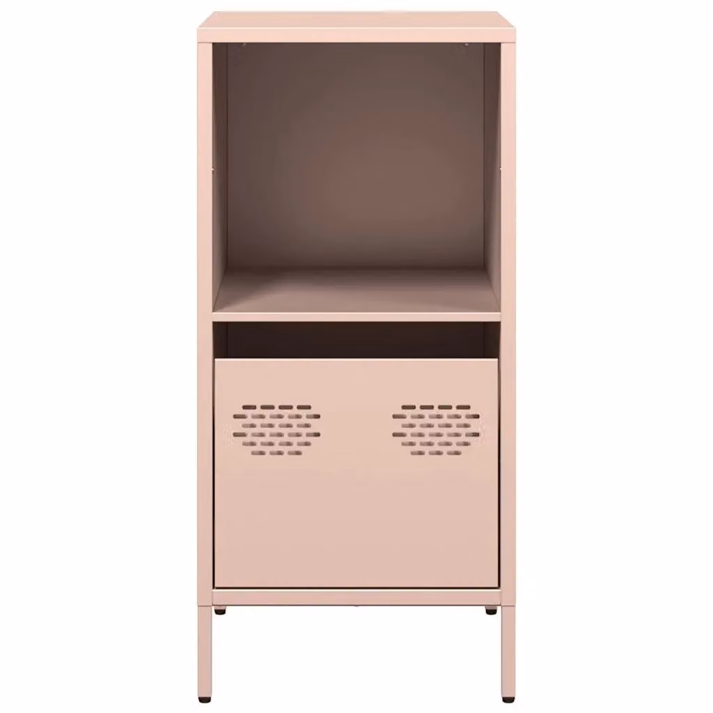 Berkfield Home Pink Matt Metal Sideboard, W/D/H: 35 x 39 x 73.5 cm – 3