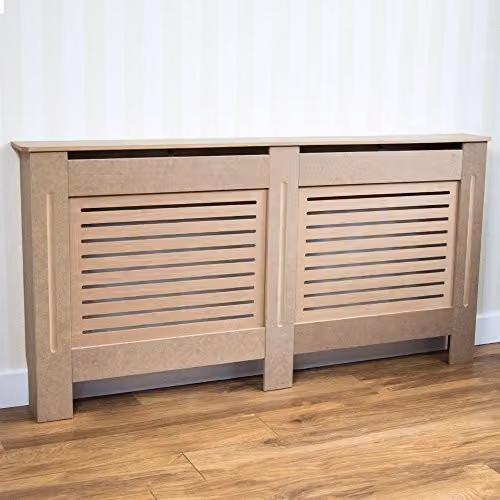 Vida Designs Milton Unfinished Large Radiator Cover, W: 152 cm, H: 82 cm, D: 19 cm – 2