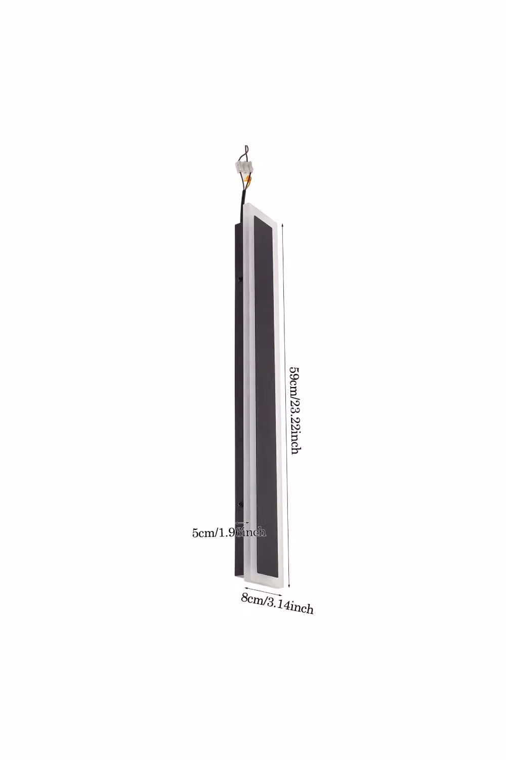 Living and Home Black IP65 Waterproof Outdoor LED Wall Light with Cord – 4