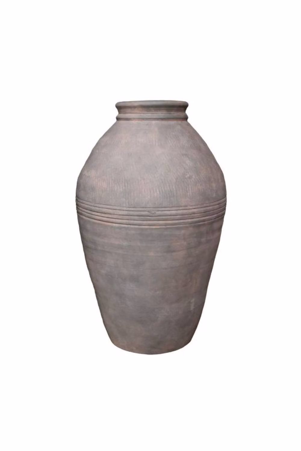 KDMD Rustic Ceramic Tabletop Olive Pot Vase in Antique Green and Grey, Height: 47.5 cm – 2