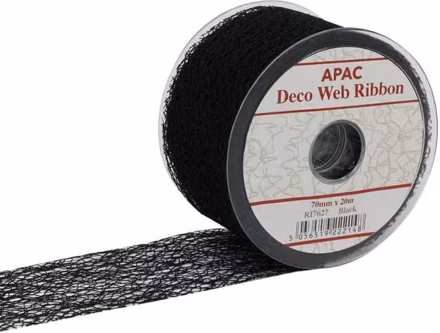 KDMD Black Deco Web Ribbon – 1