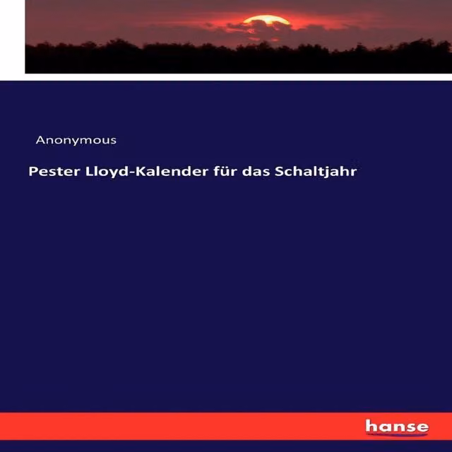 Anonymous Pester Lloyd-Kalender Leap Year Paperback Book in Blue and Multicolour