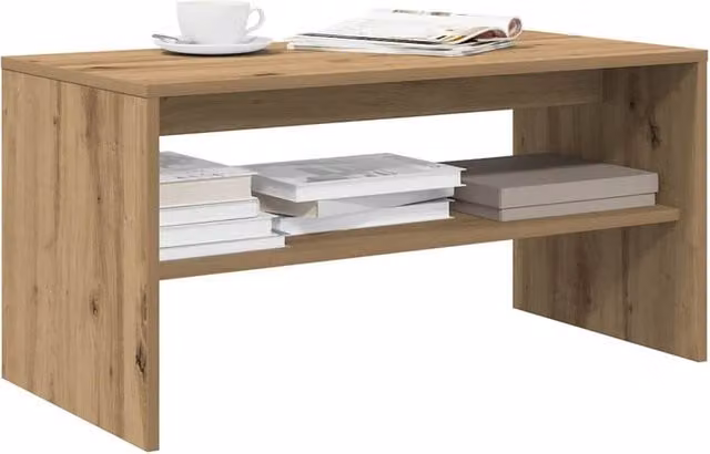 Berkfield Home Artisan Oak TV Cabinet in Brown, W/D/H: 80 x 40 x 40 cm – 1