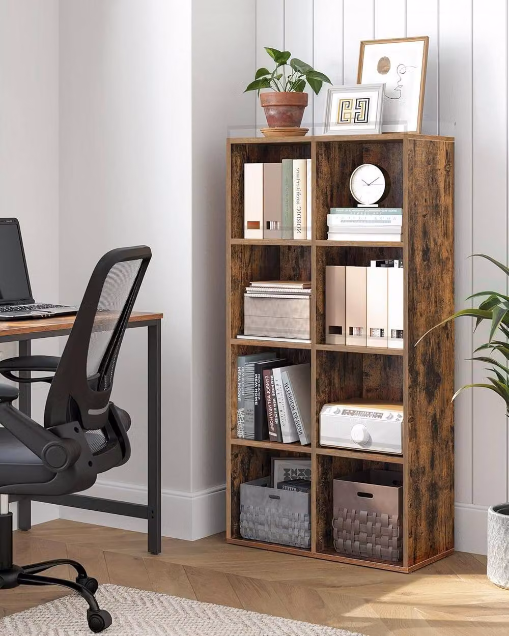 VASAGLE 8 Cube Storage Rack in Brown – 2